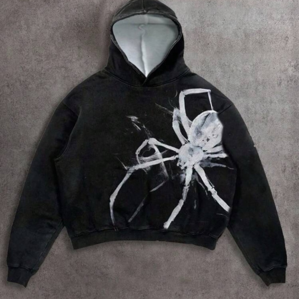 Black Spider Graphic Hoodie
